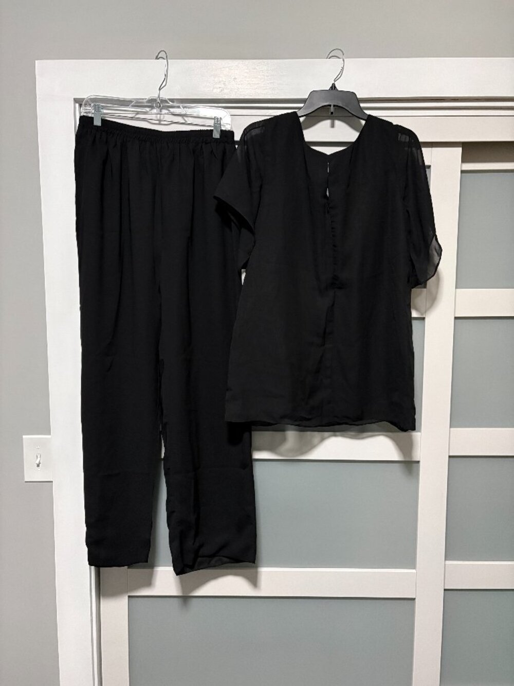 Witness of Love Women's Formal Black Pant Suit Set sz 16W Cocktail  NWT NEW